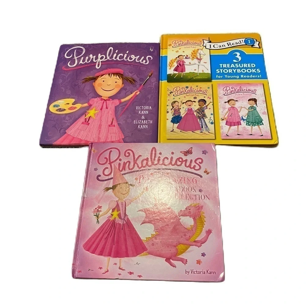 Pinkalicious Hardcover Book Bundle Lot Purplicious I Can Read